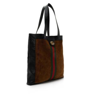 Gucci Suede Ophidia Vertical Large Shopping Tote (SHF-SeZMpK) | Luna Bags