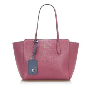 Gucci Swing Leather Tote Bag (SHG-15774) | Luna Bags