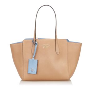 Gucci Swing Leather Tote Bag (SHG-18346) | Luna Bags
