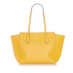 Gucci Swing Leather Tote Bag (SHG-20608) | Luna Bags