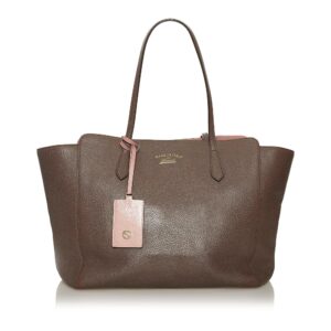 Gucci Swing Leather Tote Bag | Luna Bags