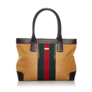 Gucci Web Canvas Tote Bag | Luna Bags