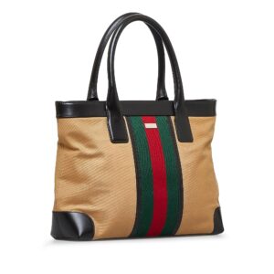 Gucci Web Canvas Tote Bag (SHG-3FEW2l) | Luna Bags