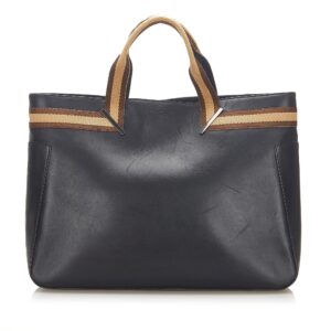 Gucci Web Leather Tote Bag (SHG-19064) | Luna Bags