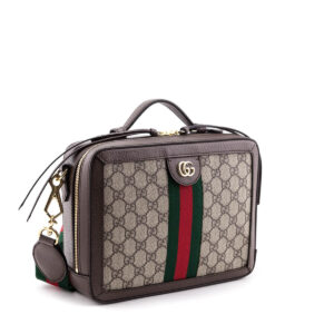 Gucci Beige GG Supreme Small Ophidia Top Handle Bag | Luna Bags