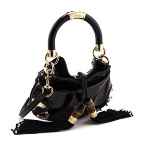 Gucci Black Patent Mini Babouska Indy Bag | Luna Bags