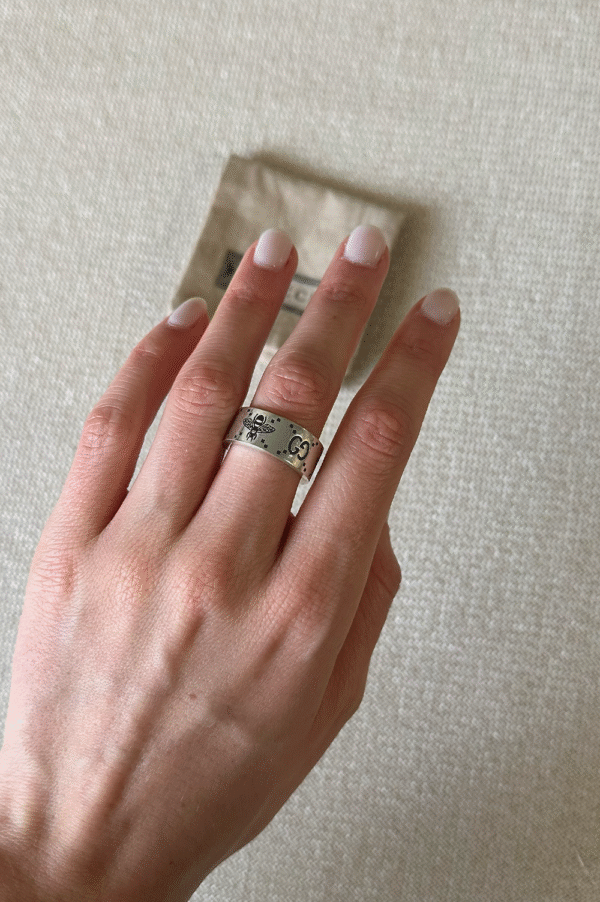GUCCI GG Bee Ring Silver | Luna Bags
