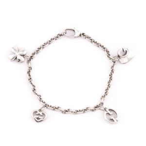 Gucci Sterling Silver Charm Bracelet | Luna Bags