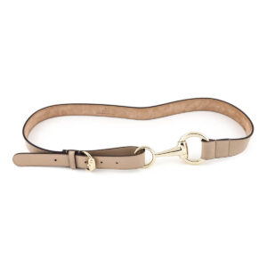 Gucci Taupe Leather Horsebit Belt Size XL | Luna Bags