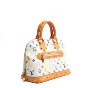 LOUIS VUITTON Murakami Multicolor PM Alma (2003) White | Luna Bags