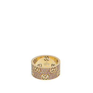 Gucci 18K Pink Gold Pink Sapphire Icon Stardust Ring 12 | Luna Bags