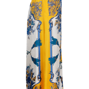 GUCCI Floral Pants Silk Yellow Blue White | Luna Bags