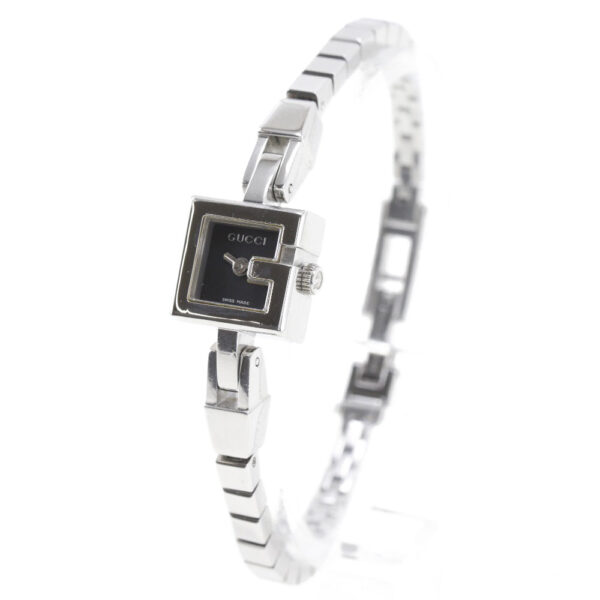 GUCCI Watches Quartz 102 Stainless Steel black G mini black dial Women Used | Luna Bags