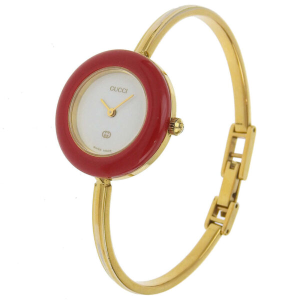 GUCCI Watches Quartz 11/12 Plated Gold gold Change bezel White dial | Luna Bags