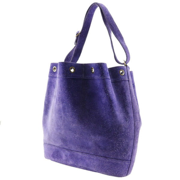HERMES Shoulder Bag Suede purple Market GM Women Used | Luna Bags