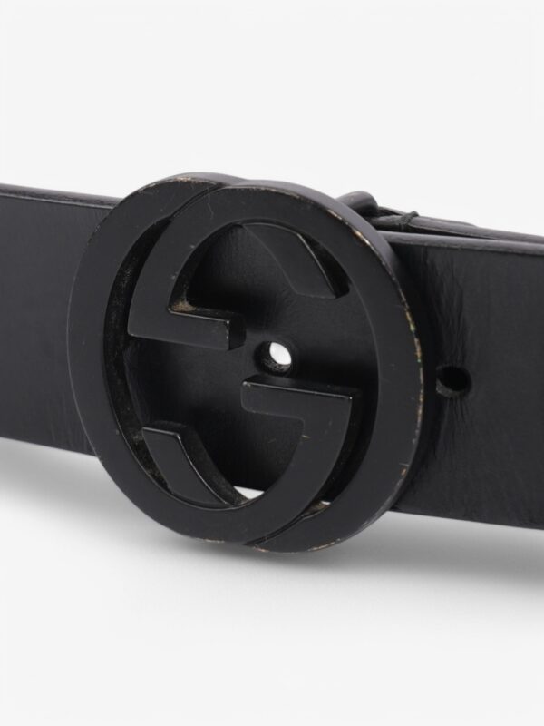 Gucci GG Belt Black Leather | Luna Bags