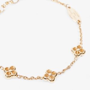 Louis Vuitton Flower Full Bracelet Gold Brass | Luna Bags