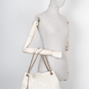 GUCCI Interlocking Soho Shoulder Bag Ivory | Luna Bags