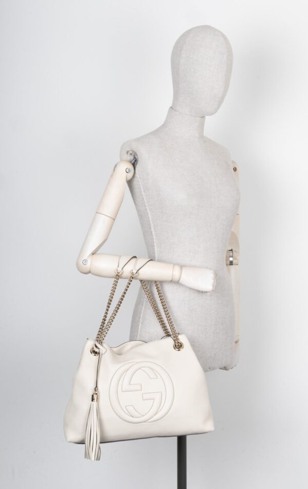 GUCCI Interlocking Soho Shoulder Bag Ivory | Luna Bags