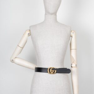 GUCCI Reversible Marmont Supreme Canvas / Leather Belt | Luna Bags