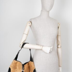 GUCCI Jackie Bag Pony Hair Black Brown | Luna Bags