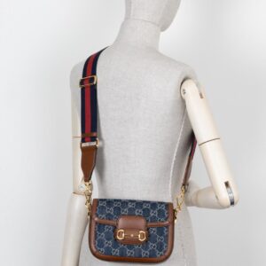 GUCCI 1955 Horsebit Crossbody Bag Supreme | Luna Bags
