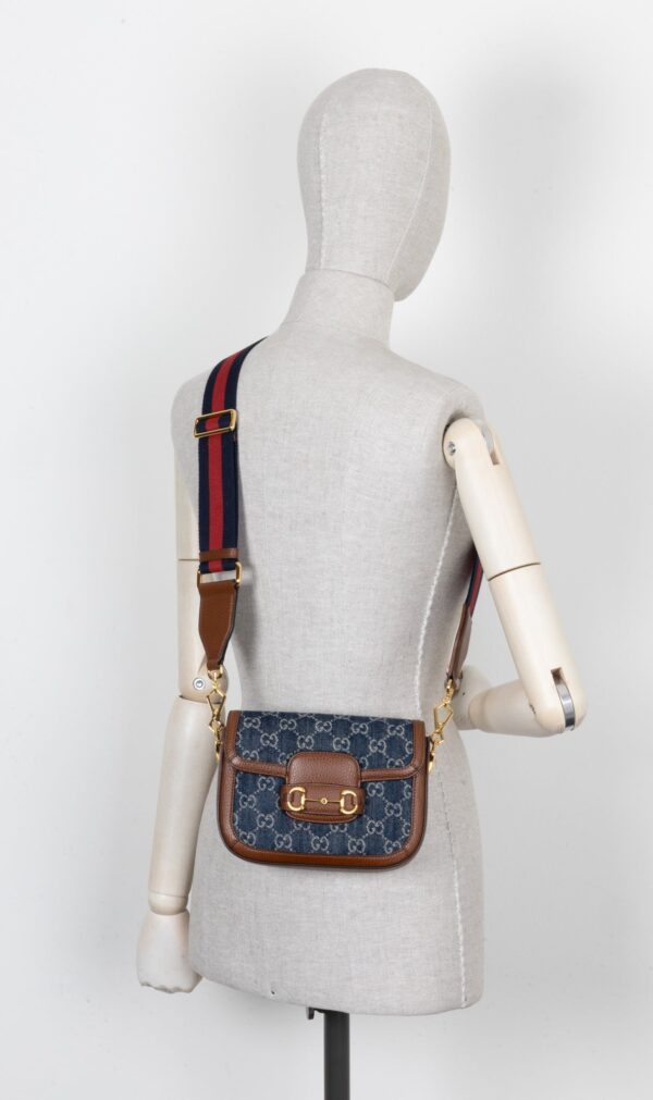 GUCCI 1955 Horsebit Crossbody Bag Supreme | Luna Bags