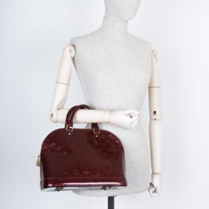 LOUIS VUITTON Alma Bag PM Vernis Rouge Fauviste | Luna Bags