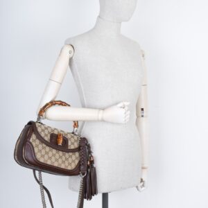 GUCCI Bamboo Top Handle Bag Canvas | Luna Bags