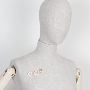 GUCCI Strass Brooch Gold | Luna Bags