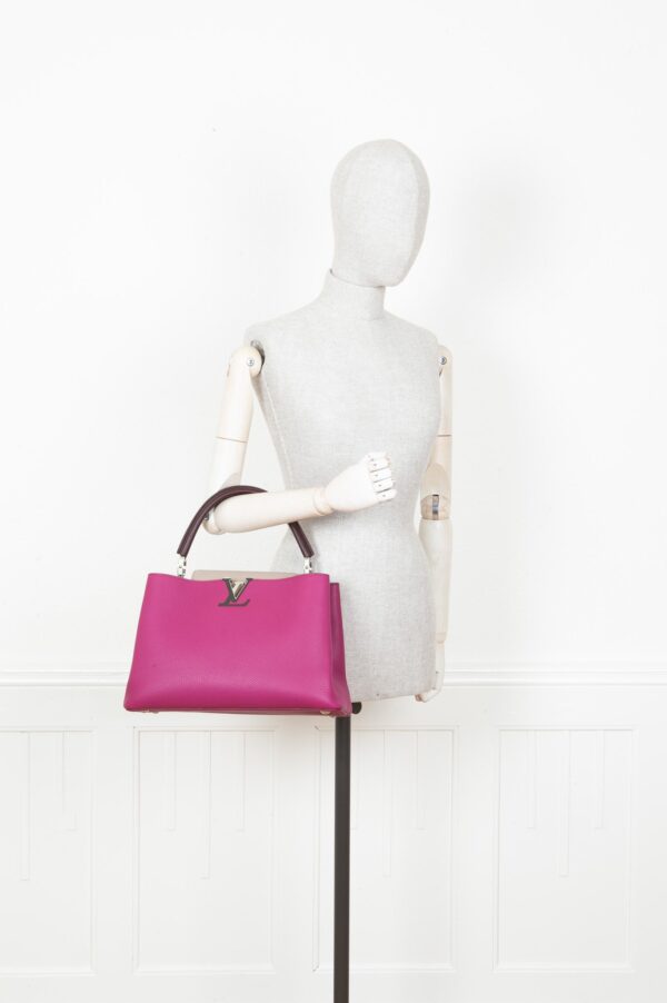 LOUIS VUITTON Capucines MM Tricolor Pink | Luna Bags