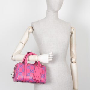 GUCCI Giant GG Mini Duffle Bag Pink Blue | Luna Bags