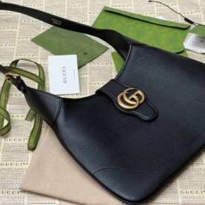 Gucci Aphrodite large shoulder bag black | Luna Bags