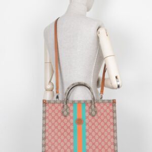 GUCCI Dans Le Vert GG Supreme Tote Bag | Luna Bags