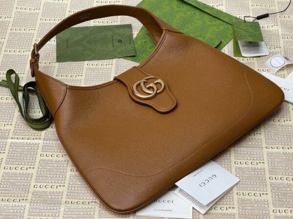 Gucci Aphrodite large shoulder bag brown | Luna Bags