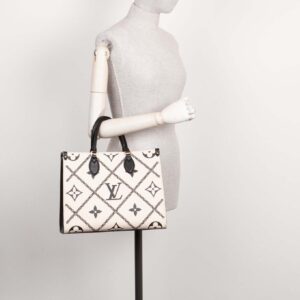 LOUIS VUITTON OnTheGo MM Black and White | Luna Bags