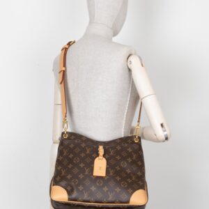 LOUIS VUITTON Odéon MM Bag MNG Canvas | Luna Bags