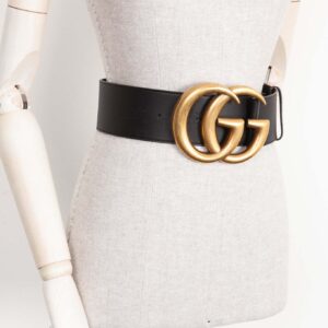 GUCCI Big GG Waist Belt Black | Luna Bags