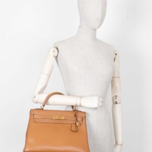 HERMES Kelly 32 Vache Ardennes Gold | Luna Bags