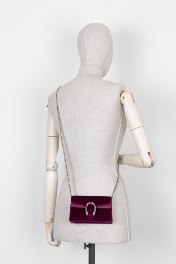 GUCCI Super Mini Dionysus Bag Velvelt Purple | Luna Bags