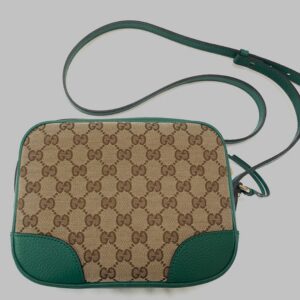 Gucci Canvas Supreme Camera Bag Emerald Green | Luna Bags