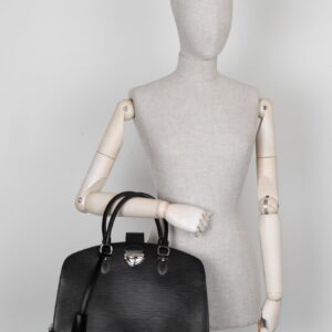 LOUIS VUITTON Pont Neuf GM Top Handle Bag Black Epi | Luna Bags