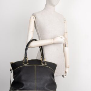 LOUIS VUITTON GM Suhali Lockit Bag Leather Black | Luna Bags