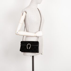 GUCCI Dionysus Bag Small Velvet Black | Luna Bags