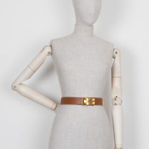 HERMES Collier de Chien Belt Gold | Luna Bags
