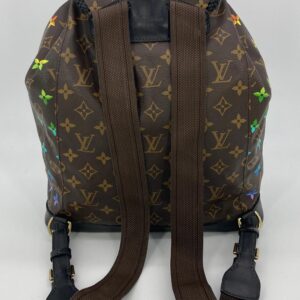 LOUIS VUITTON OOAK Hand Painted Leather Wrapped Montsouris GM Backpack | Luna Bags