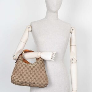 GUCCI GG Supreme Horsebit Mini Hobo | Luna Bags