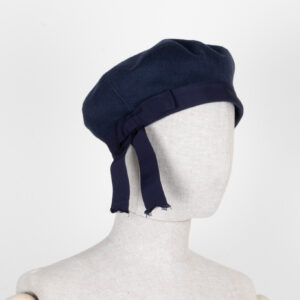 GUCCI Bow Beret Wool Navy | Luna Bags
