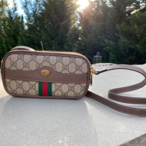 Gucci Ophidia Interlocking GG Canvas with Webbing Shoulder Bag | Luna Bags