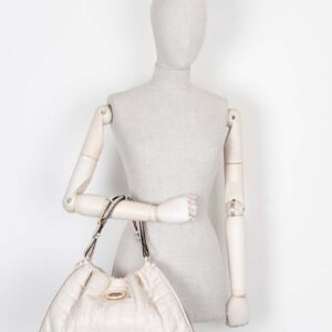 GUCCI Deco Medium Hobo Bag Leather White | Luna Bags